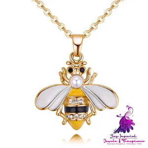 Cute Bee Pendant Necklace for Women