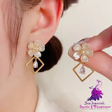 3D Petal Tassel Earrings