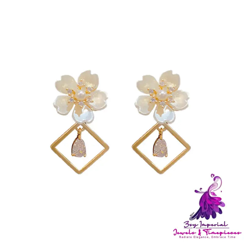 3D Petal Tassel Earrings