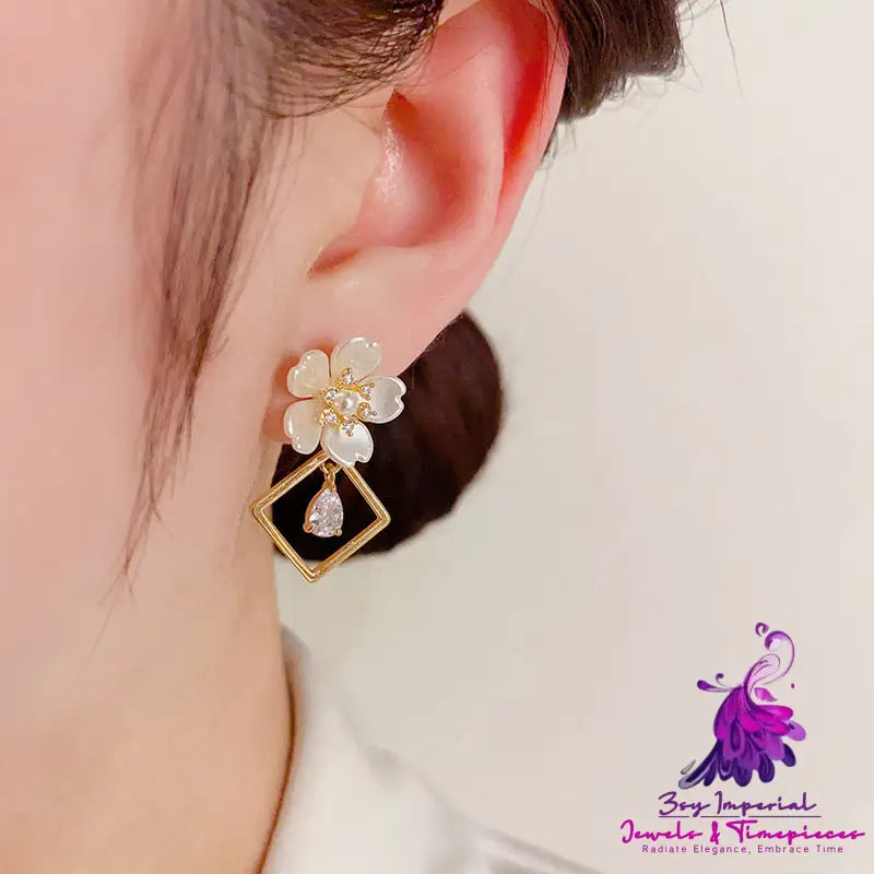 3D Petal Tassel Earrings