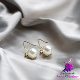 Bow Ribbon Pearl Earrings