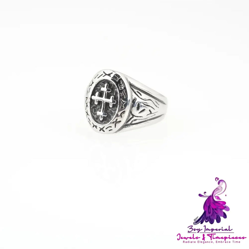 Hip Hop Retro Steel Ring