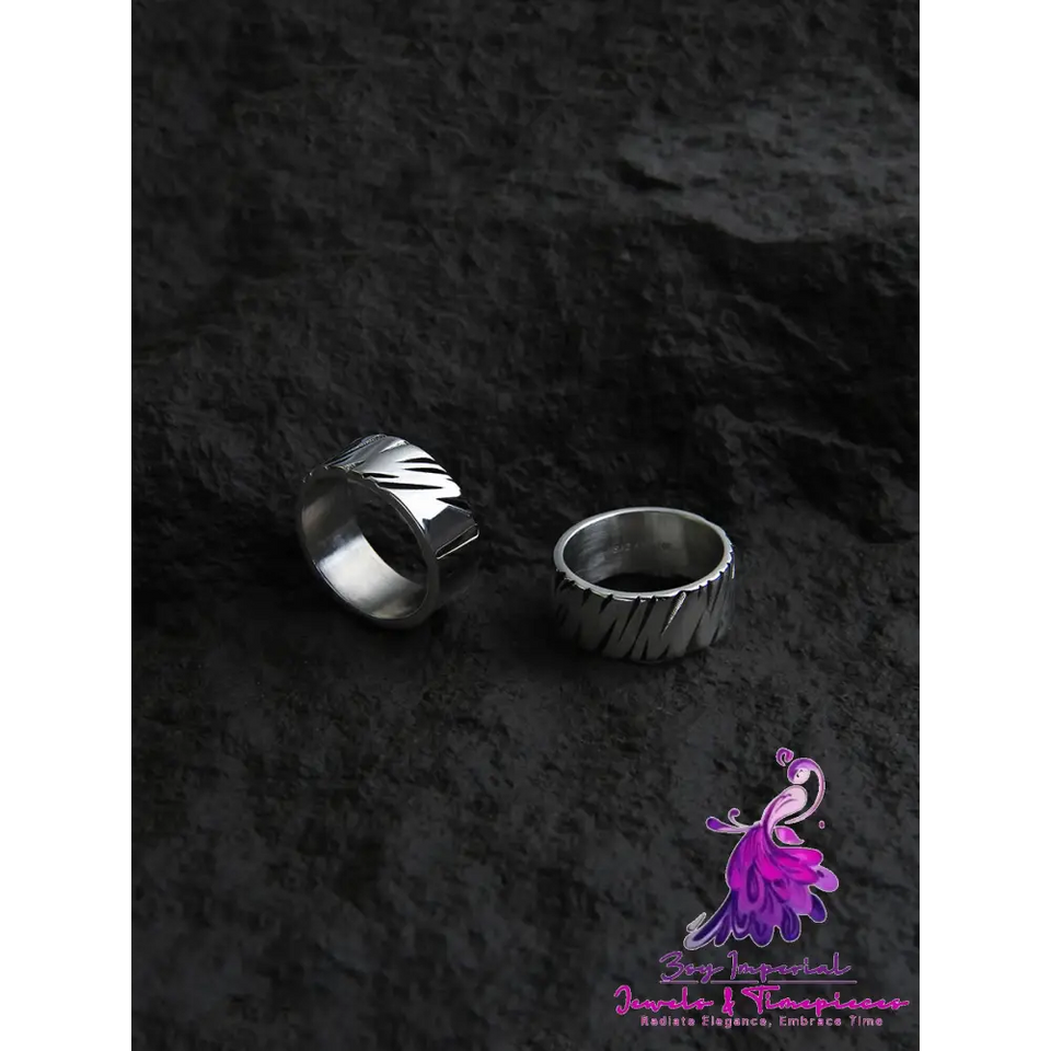 Hip Hop Texture Ring