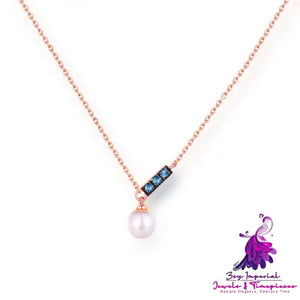 Rose Gold Korean Pearl Necklace