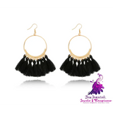 Big Round Dangle Earrings