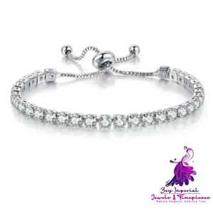 Adjustable Crystal Tennis Bracelet