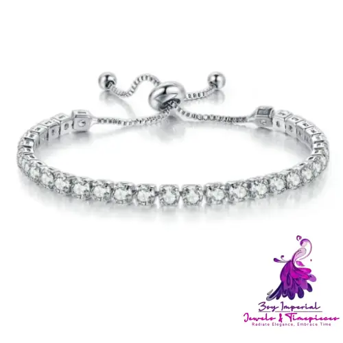 Adjustable Crystal Tennis Bracelet