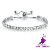 Adjustable Crystal Tennis Bracelet