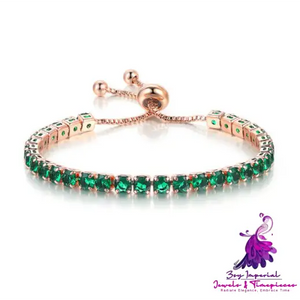 Adjustable Crystal Tennis Bracelet