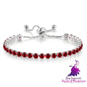 Adjustable Crystal Tennis Bracelet