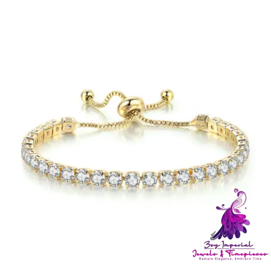 Adjustable Crystal Tennis Bracelet