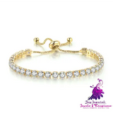 Adjustable Crystal Tennis Bracelet