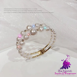 Pearl Opening Ins Bracelet