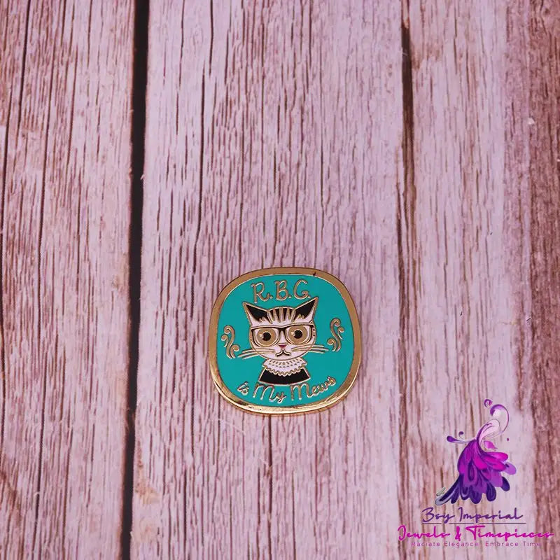 RBG Cat Brooch