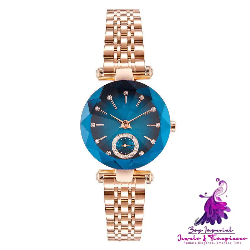 Cut Two Hands Waterproof Quartz Watch for Women