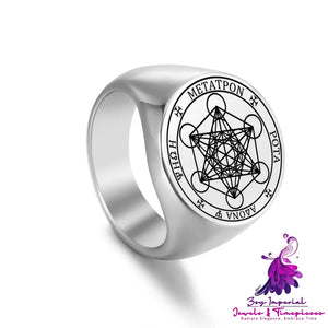 Star Of David Stainless Steel Ring