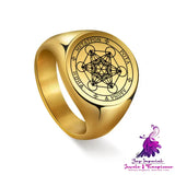 Star Of David Stainless Steel Ring