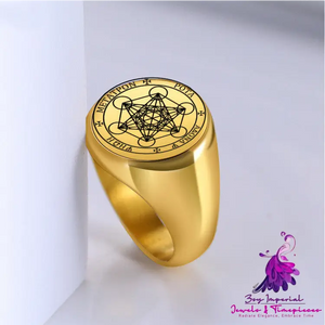 Star Of David Stainless Steel Ring