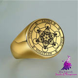 Star Of David Stainless Steel Ring