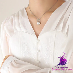 Imitation Pearl White Sea Shell Necklace for Women