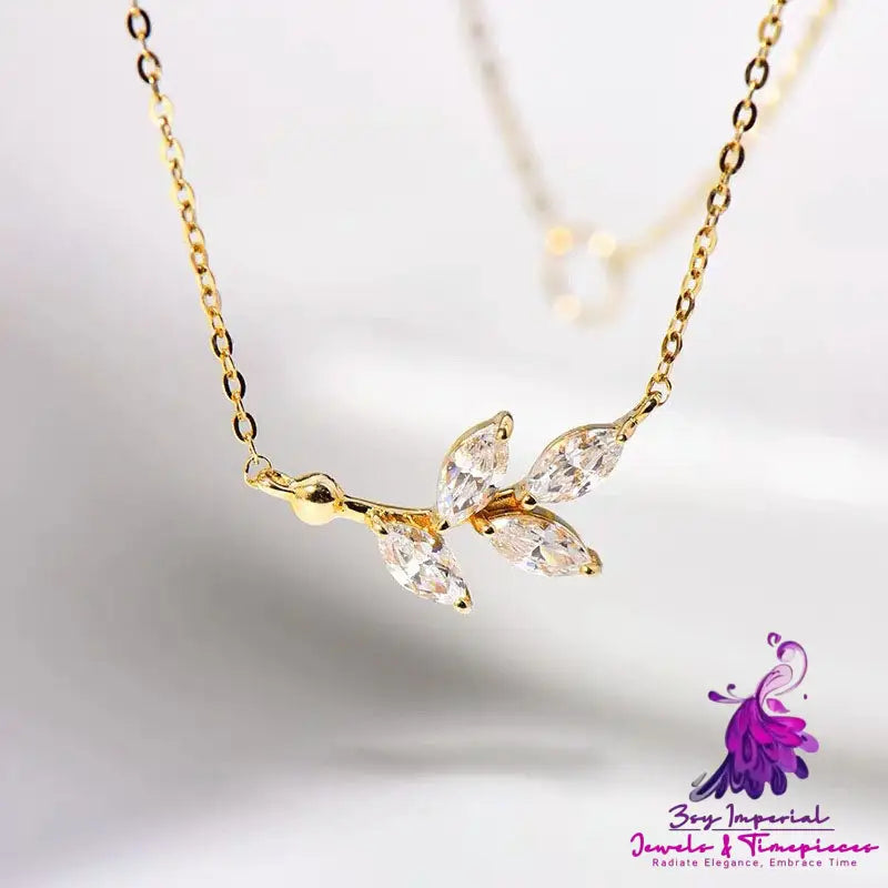 Sterling Silver Zircon Necklace