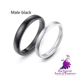 Silver Live Mouth Ring Intertwined Love Couple