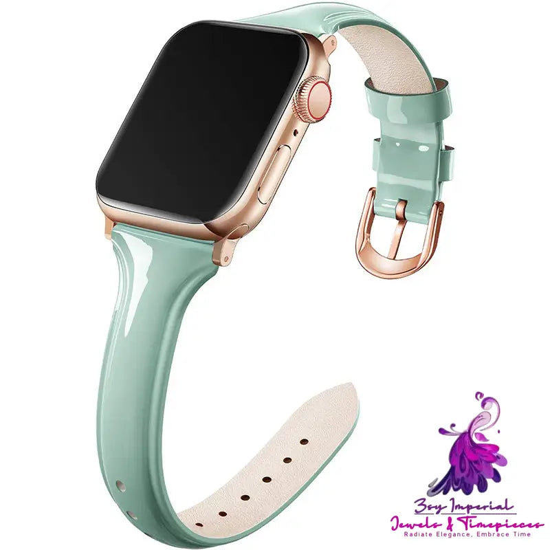 Glossy Patent Leather Iwatch Strap