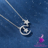 Star Moon Necklace for Women