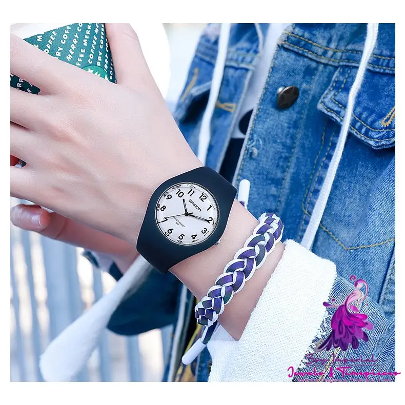 Jelly Color Silicone Simple Watch