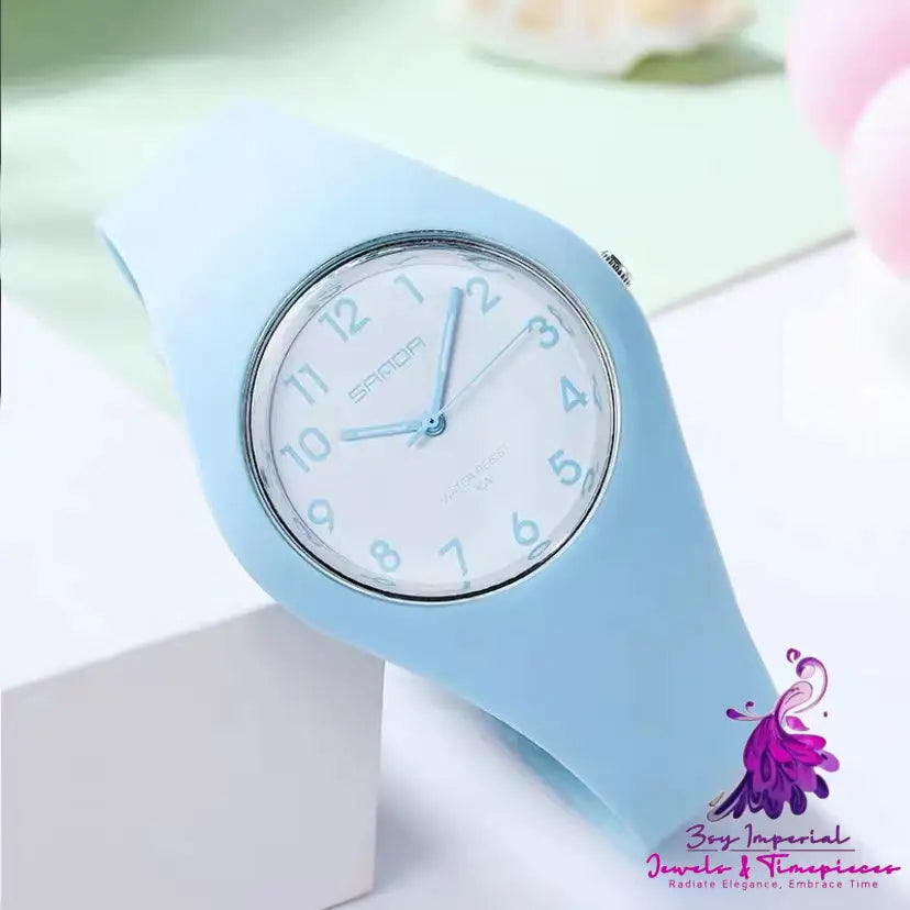 Jelly Color Silicone Simple Watch