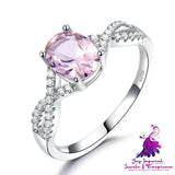 Nano Morganite Silver Ring