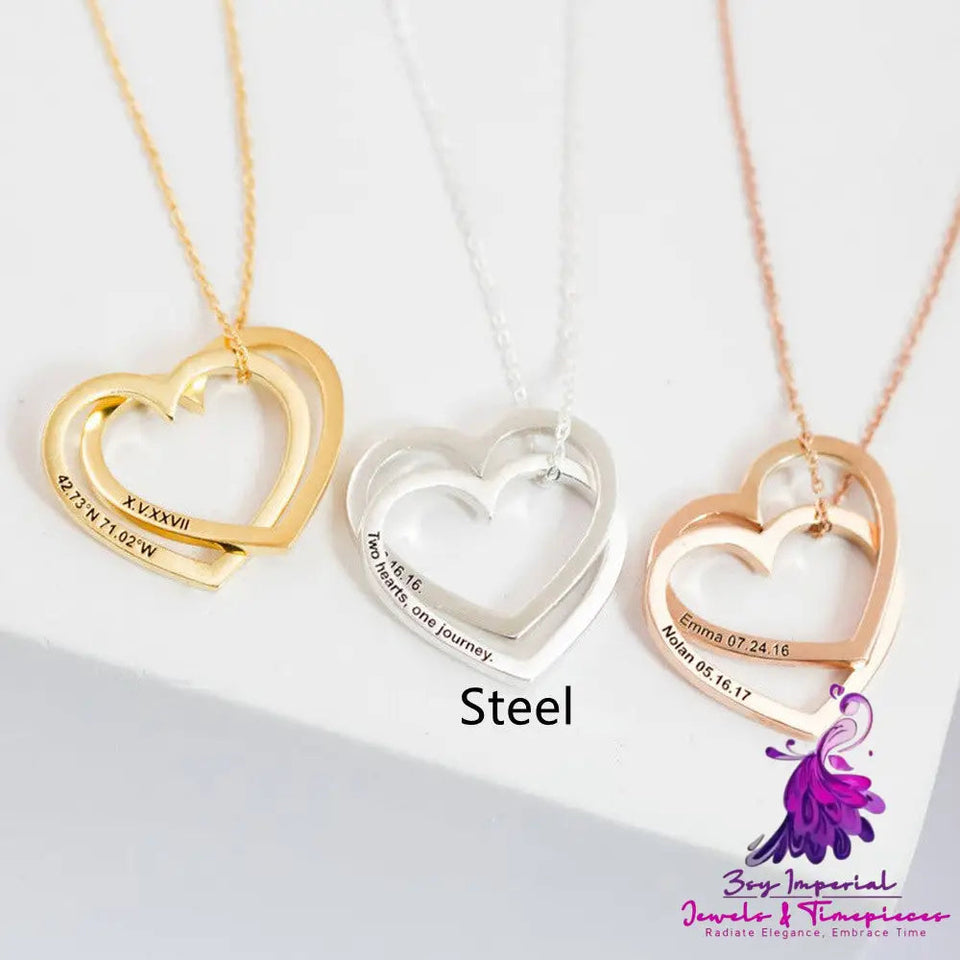 Personalized Name Stainless Steel DIY Necklace Jewelry