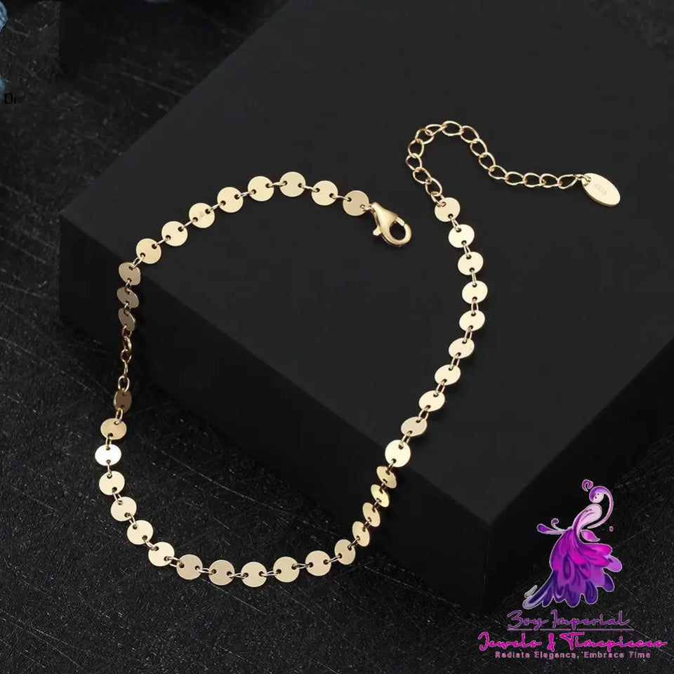 S925 Sterling Silver Feet Chain