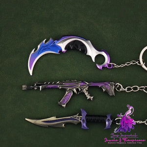 Shadow Secret Sect Weapon Plunder Knife Metal Toy Keychain