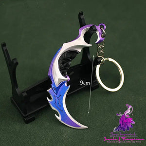 Shadow Secret Sect Weapon Plunder Knife Metal Toy Keychain