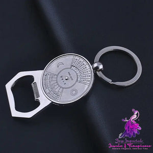 Perpetual Calendar Key Chain Bottle Opener