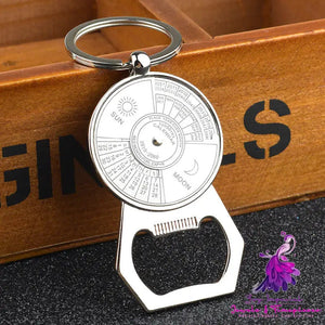 Perpetual Calendar Key Chain Bottle Opener