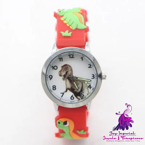 Kids Dinosaur Quartz Waterproof Watch