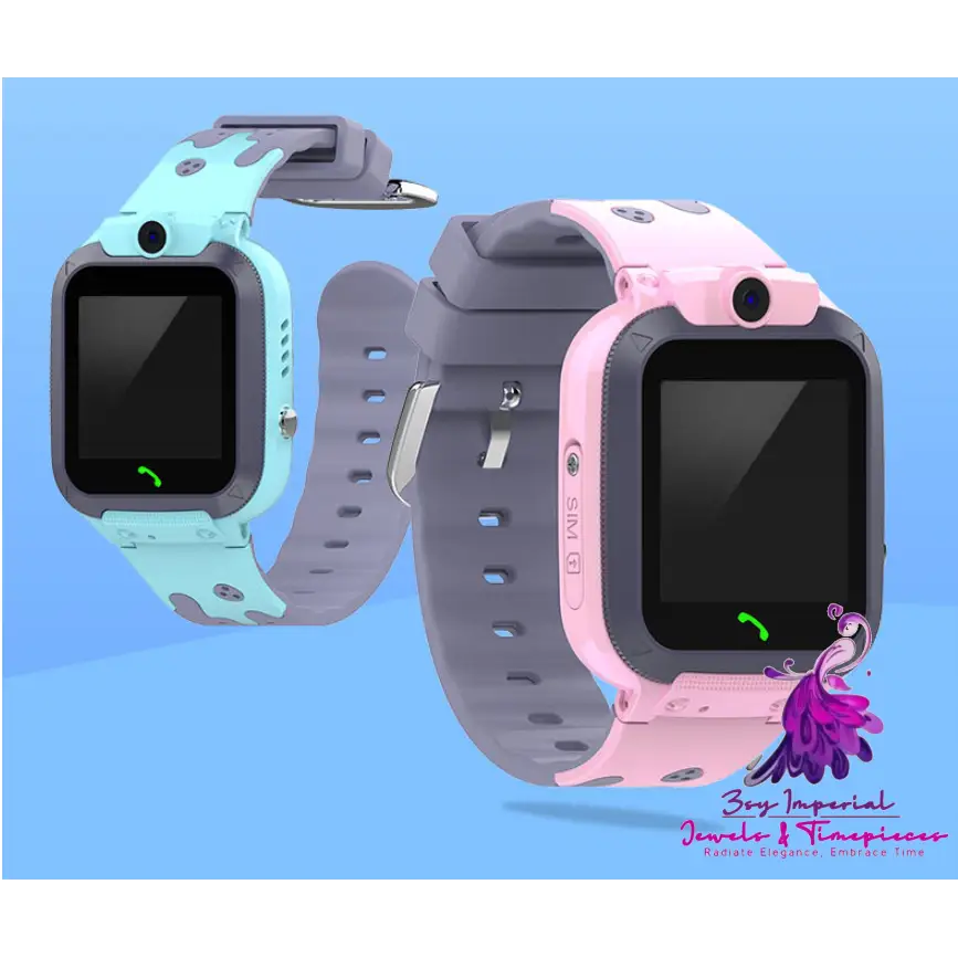 Pink Cartoon Kids Silicone Watch