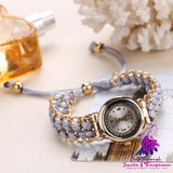 Leisure Knitting Rope Wrist Watch