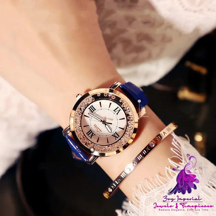 Rhinestone Korean Fashion Women’s Watch