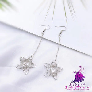 Asymmetric Pearl Flower Earrings with Korean Bow