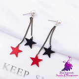 Asymmetric Pearl Flower Earrings with Korean Bow