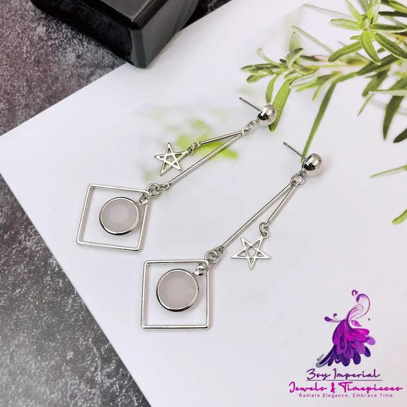 Asymmetric Pearl Flower Earrings with Korean Bow