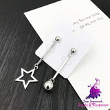 Asymmetric Pearl Flower Earrings with Korean Bow