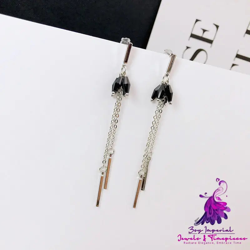 Asymmetric Pearl Flower Earrings with Korean Bow