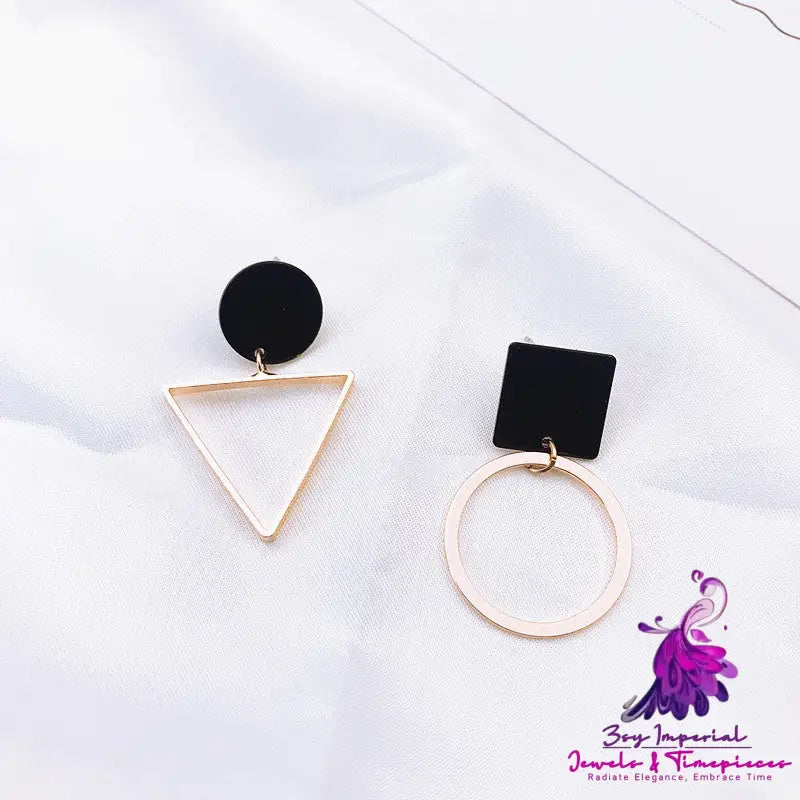 Asymmetric Pearl Flower Earrings with Korean Bow