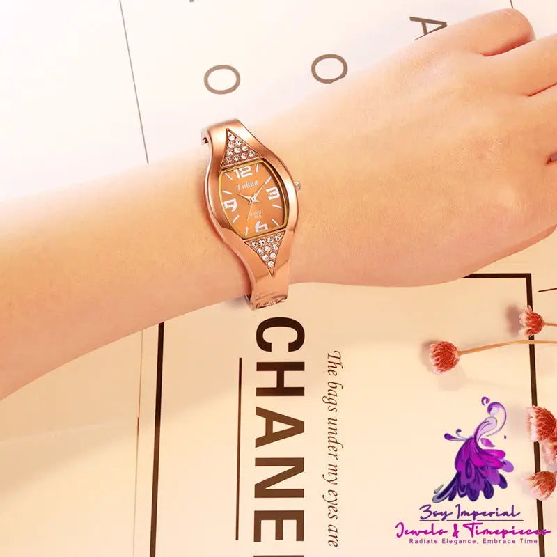 Rose Gold Ladies Bracelet Watch