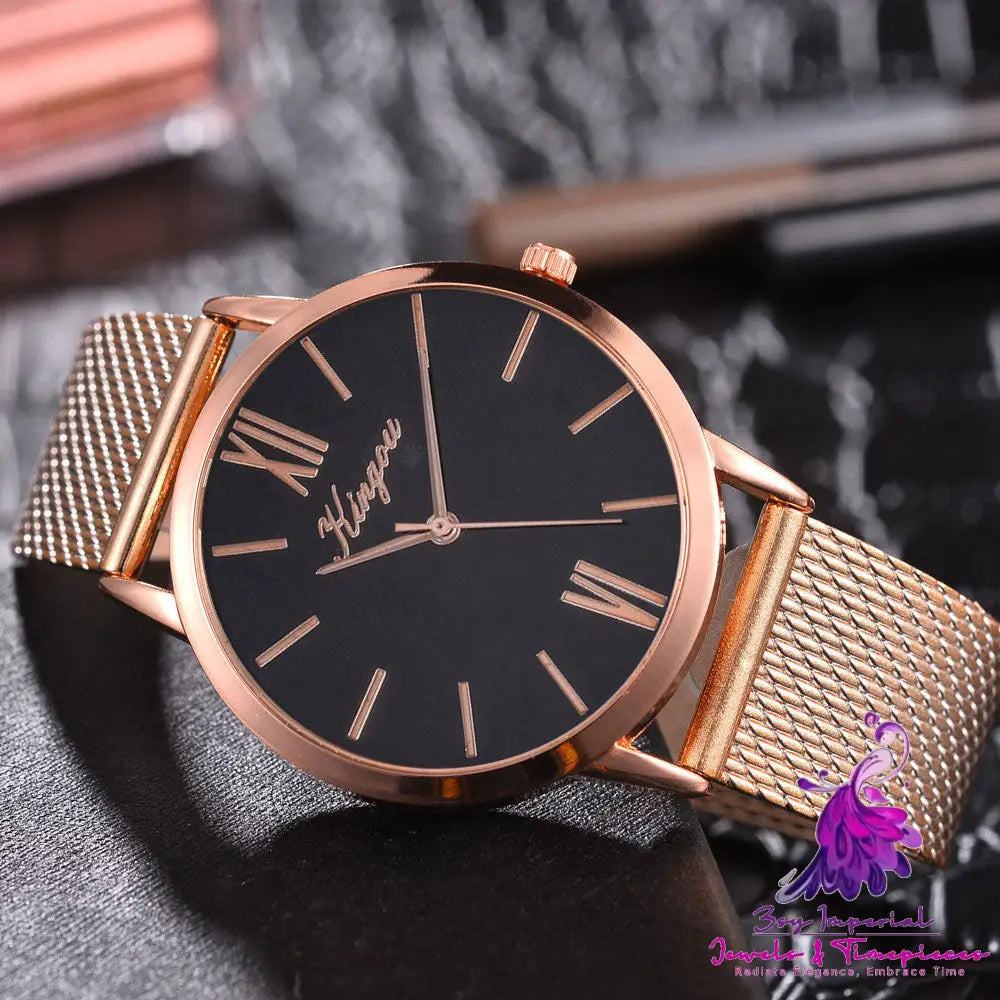 Simple Mesh Strap Ladies Watch