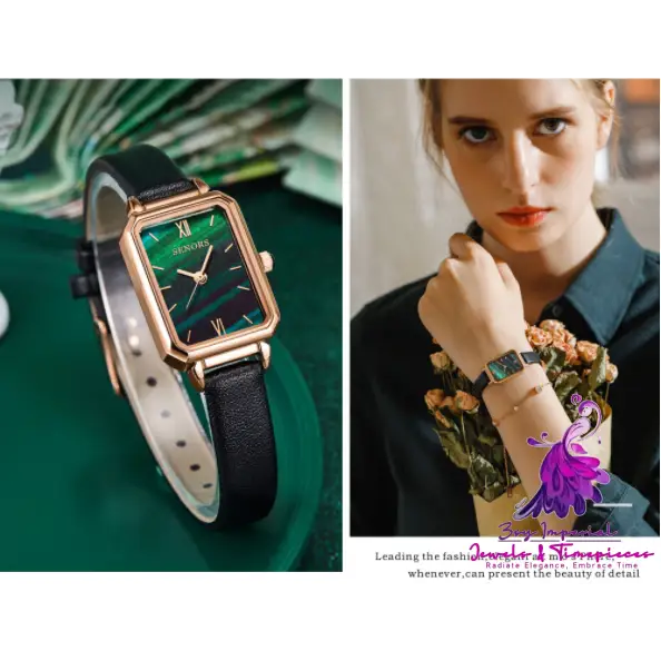 Malachite Green Retro Ladies’ Watch